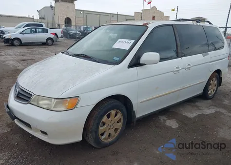 2004 Honda Odyssey Ex-L from USA, damaged, VIN 5FNRL18014B121667